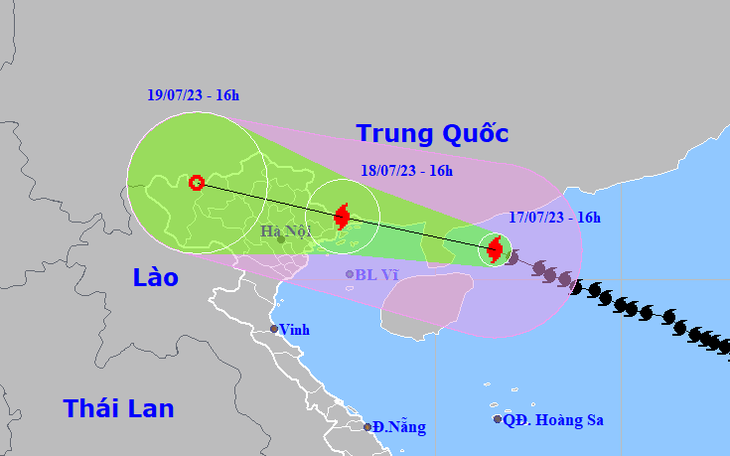 Bão số 1 mạnh cấp 12, giật cấp 15 đang "tăng tốc", cách Móng Cái 400km