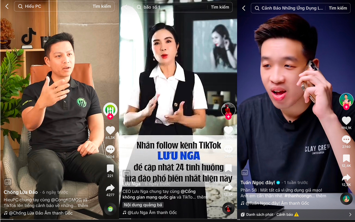 Gần 300 triệu lượt xem video tái hiện và cảnh báo các hành vi lừa đảo trực tuyến trên TikTok