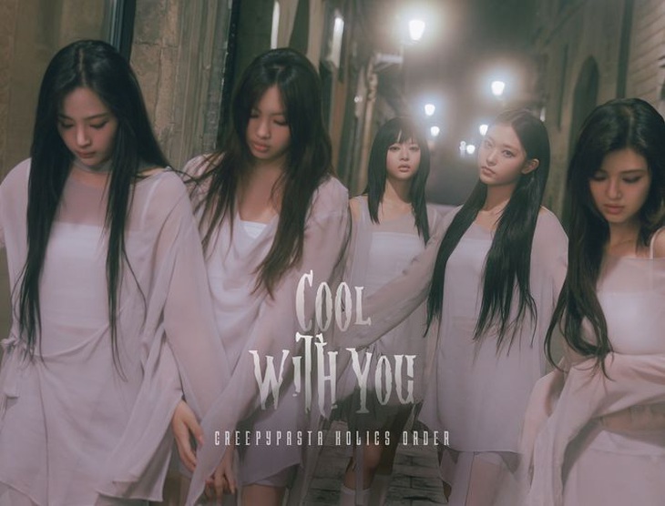 Bìa MV Cool with you của nhóm nhạc nữ NewJeans