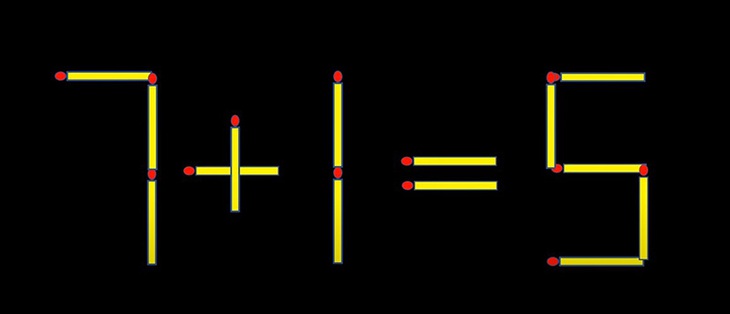 Thử tài IQ: Di chuyển một que diêm để 5-5=1 thành phép tính đúng - Ảnh 4.