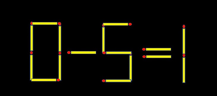 Thử tài IQ: Di chuyển một que diêm để 5-5=1 thành phép tính đúng - Ảnh 10.