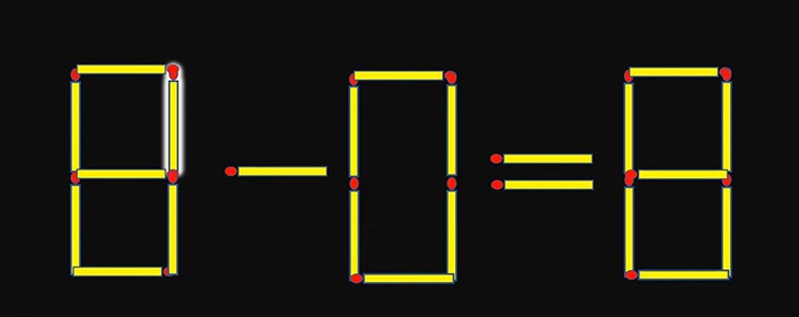 Thử tài IQ: Di chuyển một que diêm để 5-5=1 thành phép tính đúng - Ảnh 1.
