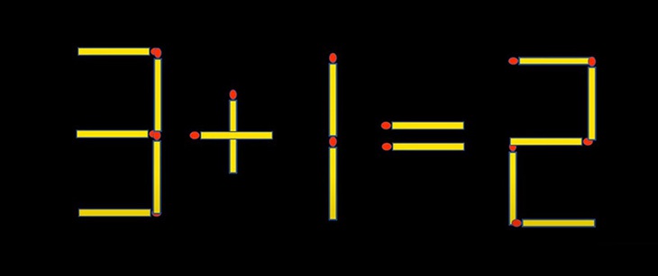 Thử tài IQ: Di chuyển hai que diêm để 2-4=2 thành phép tính đúng - Ảnh 4.