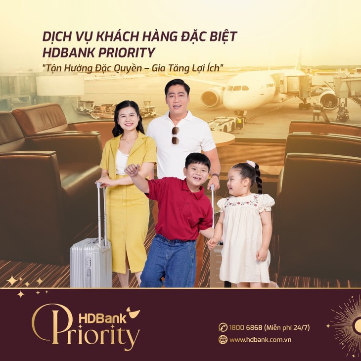 Khách hàng HDBank Priority được hưởng đặc quyền trải nghiệm phòng chờ thương gia tại các sân bay quốc nội, quốc tế - Ảnh: HDB