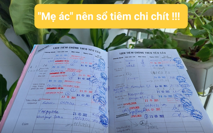 "Con nhỏ xíu mà đưa đi chích ngừa hoài, sao ác vậy?"