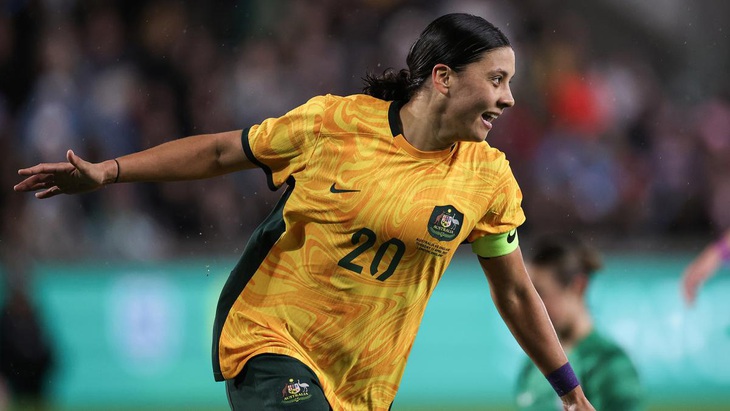 Sam Kerr là niềm hy vọng của tuyển nữ Úc trước Canada - Ảnh: MATILDAS