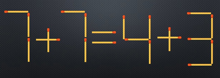 Thử tài IQ: Di chuyển một que diêm để 1+7=6+9 thành phép tính đúng - Ảnh 7. Thử tài IQ: Di chuyển một que diêm để 1+7=6+9 thành phép tính đúng - Ảnh 7.