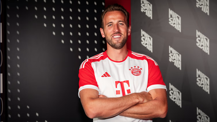 Hình ảnh Harry Kane trong màu áo Bayern Munich - Ảnh: FCB