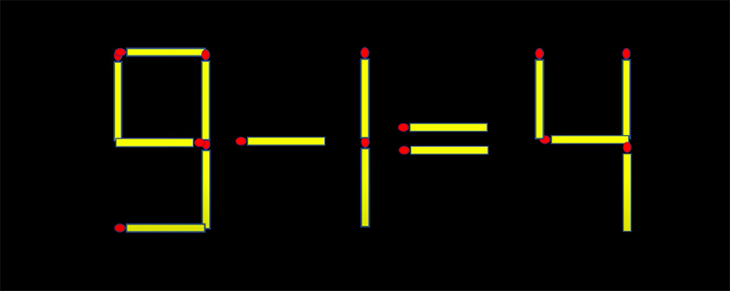 Thử tài IQ: Di chuyển một que diêm để 7+4=4+0 thành phép tính đúng - Ảnh 4.