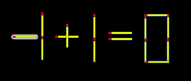 Thử tài IQ: Di chuyển một que diêm để 1+1=8 thành phép tính đúng - Ảnh 1.