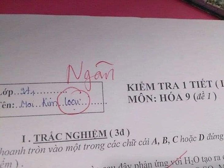 Lo học quá quên luôn tên mình.