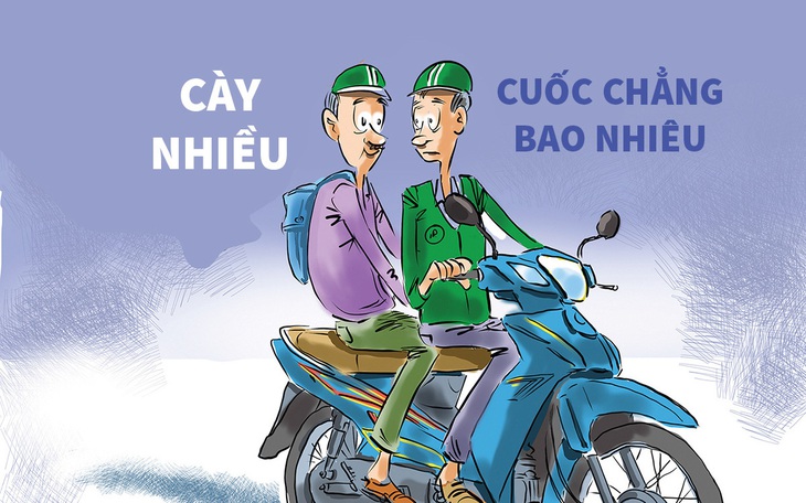 Xe ôm công nghệ: Cày nhiều cuốc chẳng bao nhiêu