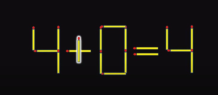 Thử tài IQ: Di chuyển một que diêm để 1+1=8-1 thành phép tính đúng - Ảnh 1.