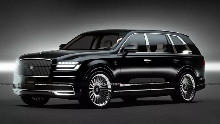 Dự đoán thiết kế hoàn chỉnh Toyota Century SUV - Ảnh: Carscoops