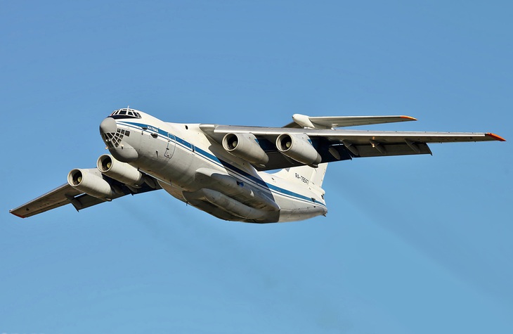 Máy bay vận tải IL-76 của Nga - Ảnh: WIKIPEDIA