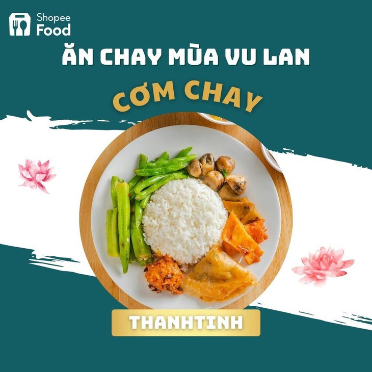 Ngày chay quán nào cũng đông, để không phải chờ đợi lâu, người dùng chỉ cần lên ứng dụng ShopeeFood là món ăn sẽ được giao ngay tận nơi