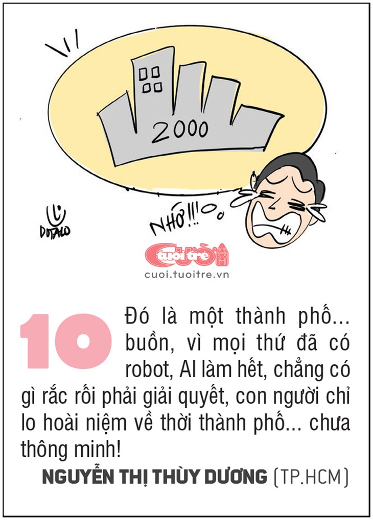 10 sự thật gây sốc về thành phố thông minh - Ảnh 10. Đó là một thành phố... buồn, vì mọi thứ đã có robot, AI làm hết, chẳng có gì rắc rối phải giải quyết, con người chỉ lo hoài niệm về thời thành phố... chưa thông minh!