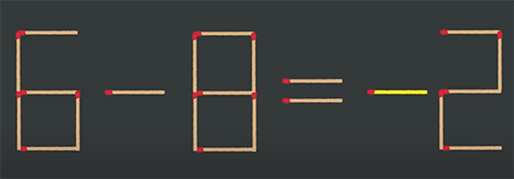 Thử tài IQ: Di chuyển một que diêm để 4-3=8-1 thành phép tính đúng - Ảnh 1.