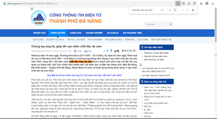 Gọi đúng tên chất độc da cam dioxin - Ảnh 1.