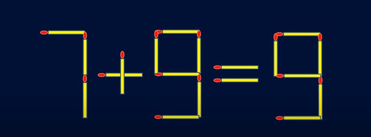 Thử tài IQ: Di chuyển một que diêm để 6+4=9-5 thành phép tính đúng - Ảnh 7. Thử tài IQ: Di chuyển một que diêm để 6+4=9-5 thành phép tính đúng - Ảnh 7.