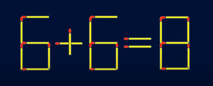 Thử tài IQ: Di chuyển một que diêm để 8+7=8+3 thành phép tính đúng - Ảnh 4. Thử tài IQ: Di chuyển một que diêm để 8+7=8+3 thành phép tính đúng - Ảnh 4.