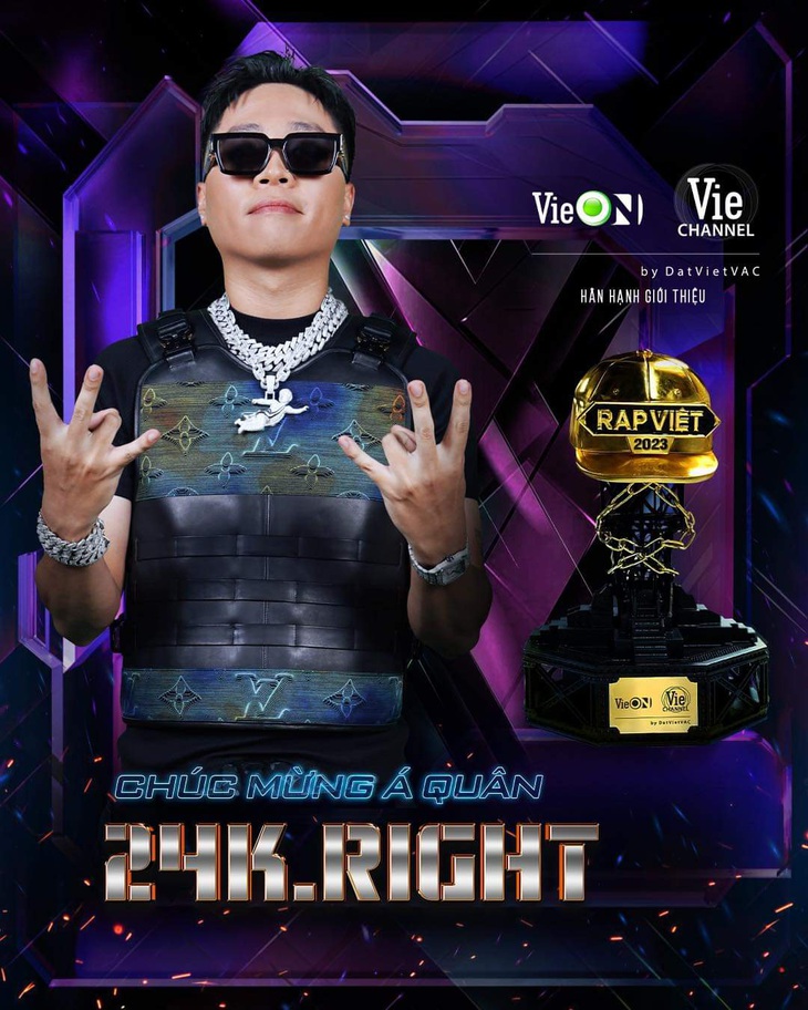 24k.Right: “Thi xong Rap Việt đã có thiên thời, địa lợi, nhân hòa”