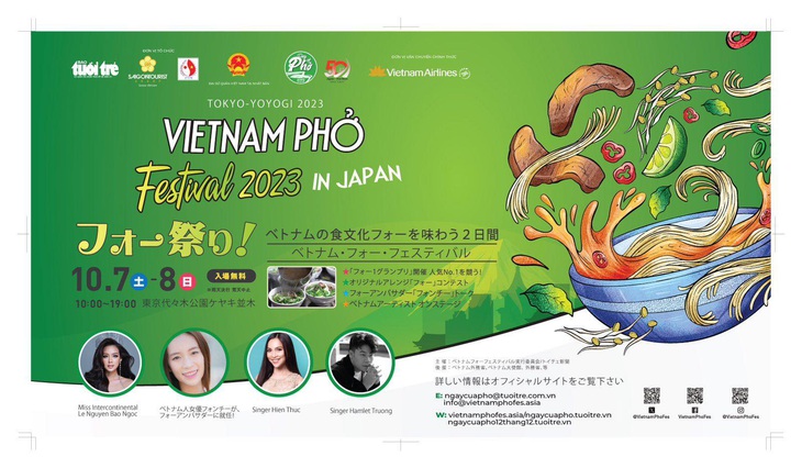 Vietnam Phở Festival sẽ diễn ra ngày 7 và 8-10 tại Công viên Yoyogi (Tokyo, Nhật Bản)