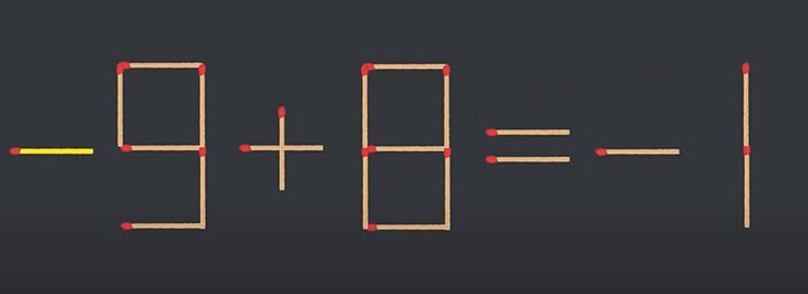 Thử tài IQ: Di chuyển một que diêm để 1-0=9-1 thành phép tính đúng - Ảnh 1.