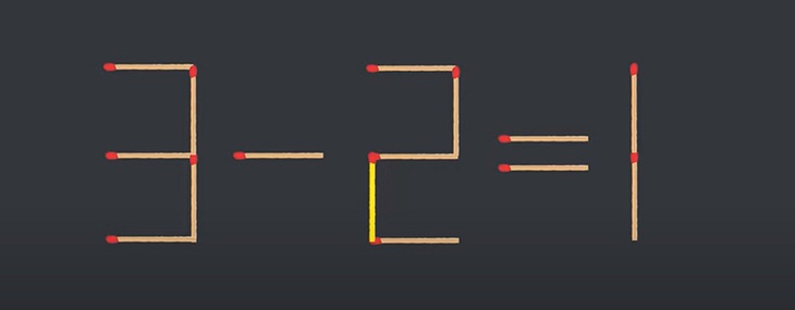 Thử tài IQ: Di chuyển một que diêm để 3-4=7+2 thành phép tính đúng - Ảnh 1.