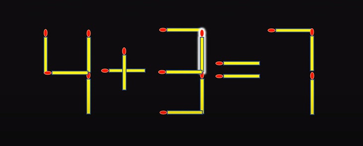 Thử tài IQ: Di chuyển một que diêm để 7-6=8-9 thành phép tính đúng - Ảnh 1.