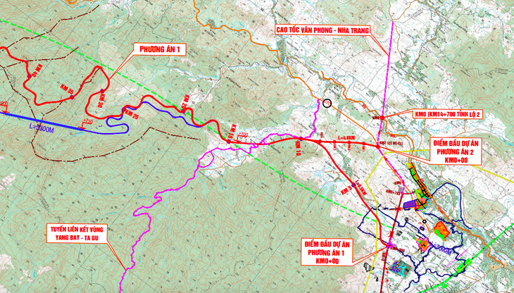 Dự kiến đoạn đầu cao tốc Nha Trang - Liên Khương - Ảnh: TRẦN HƯỚNG