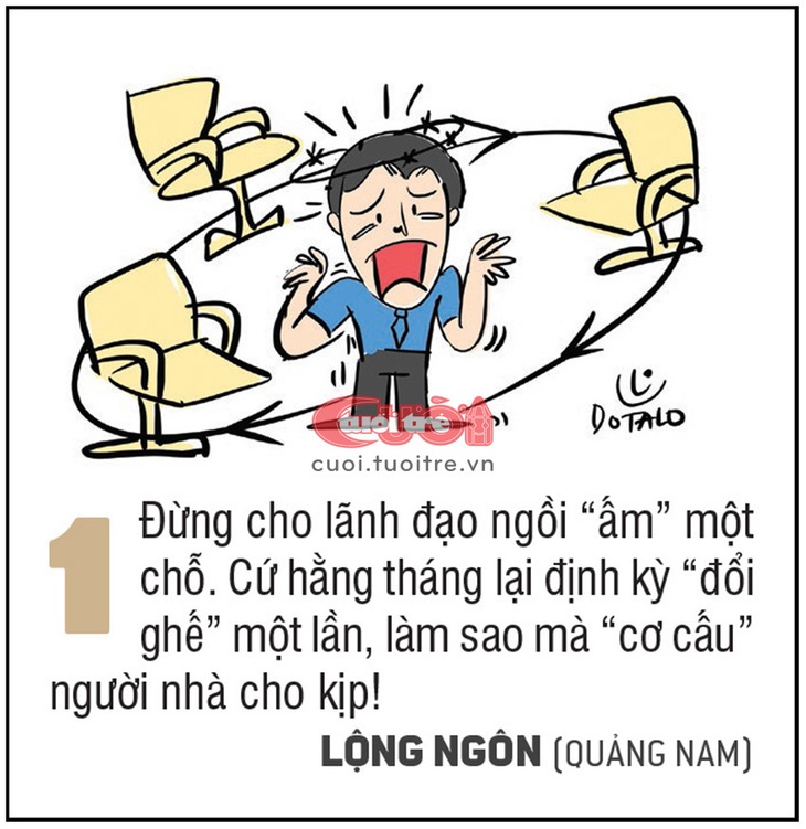 Đừng cho lãnh đạo ngồi “ấm” một chỗ