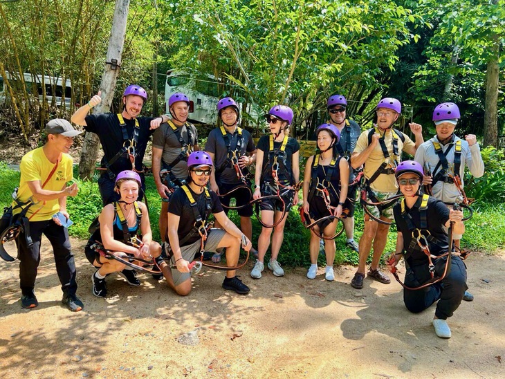 Đoàn famtrip Úc tham quan Kong Forest hồi tháng 5-2023 - Ảnh: THỤC NGHI