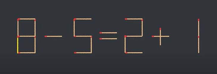 Thử tài IQ: Di chuyển một que diêm để 9-5=2+7 thành phép tính đúng - Ảnh 1.