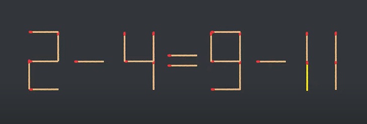 Thử tài IQ: Di chuyển một que diêm để 9-5=2+7 thành phép tính đúng - Ảnh 1.