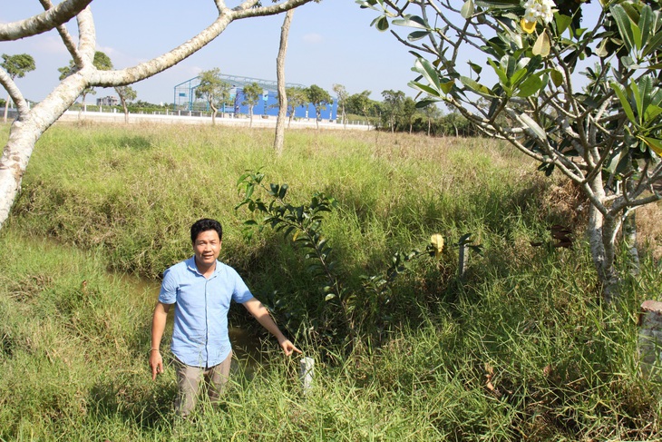 Văn phòng Đăng ký đất đai huyện Chợ Mới bị tố cấp giấy sai, tự ý dời cọc lấn sang đất người khác - Ảnh: CHÍ HẠNH