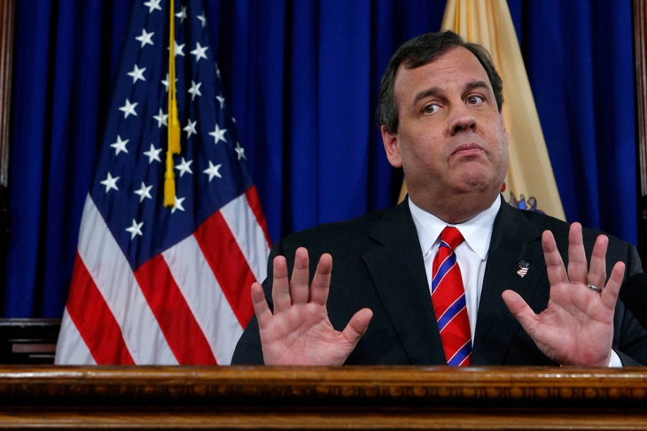 Ứng viên tranh cử Đảng Cộng hòa Chris Christie - Ảnh: REUTERS