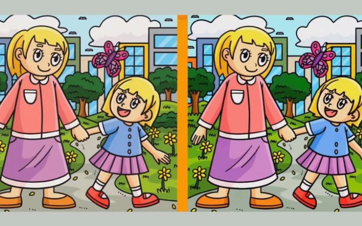 Chỉ thiên tài mới tìm được 6 điểm khác biệt trong 10 giây