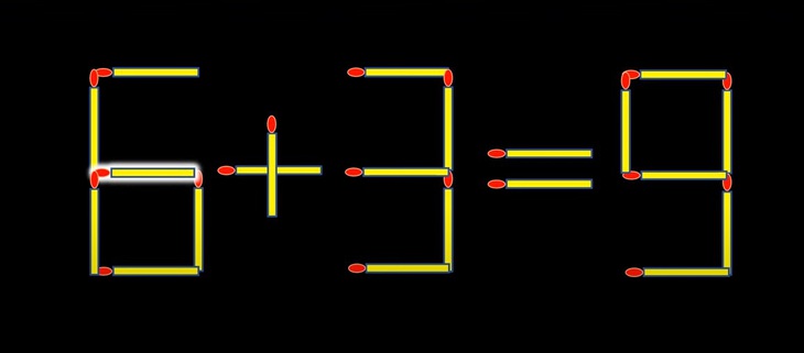 Thử tài IQ: Di chuyển một que diêm để 0+3=9 thành phép tính đúng- Ảnh 2.