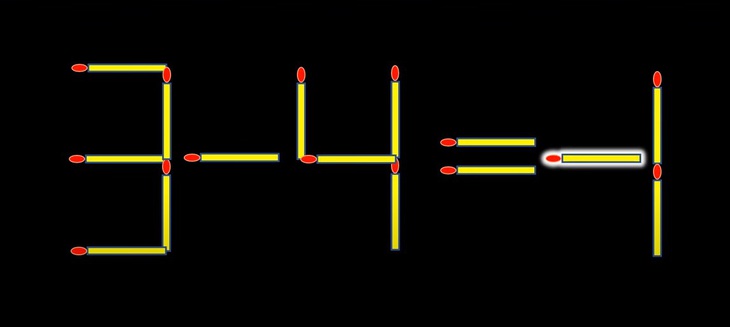 Thử tài IQ: Di chuyển một que diêm để 3-4=7 thành phép tính đúng- Ảnh 2.