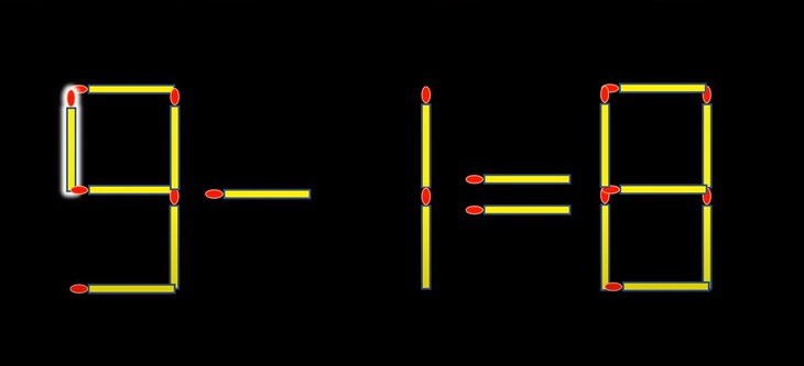 Thử tài IQ: Di chuyển một que diêm để 1-6=5 thành phép tính đúng- Ảnh 4.