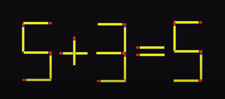 Thử tài IQ: Di chuyển một que diêm để 8+4=7-5 thành phép tính đúng- Ảnh 3.