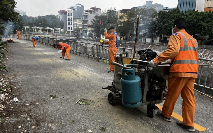 Lần đầu tiên Hà Nội có tuyến đường dành riêng cho xe đạp