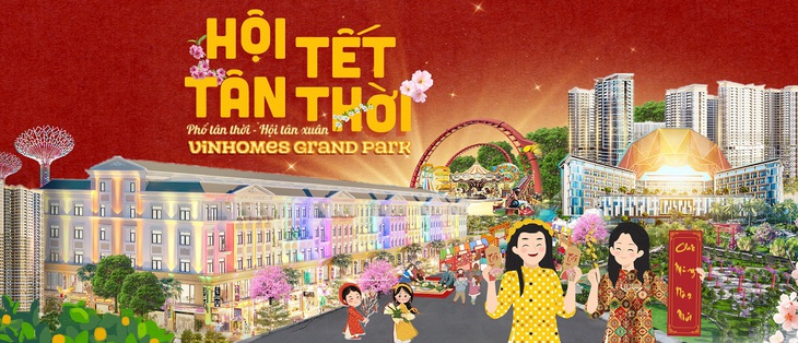 Hội Tết “Phố Tân Thời - Hội Tân Xuân” sẽ diễn ra từ 15h đến 20h các ngày 27 và 28-1-2024 tại tuyến phố Broadway, đại đô thị Vinhomes Grand Park - Ảnh: Đ.H