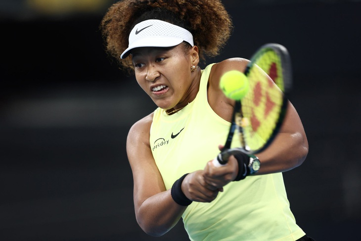 Naomi Osaka đánh dấu sự trở lại của mình qua Giải Brisbane International ở Úc - Ảnh: Getty