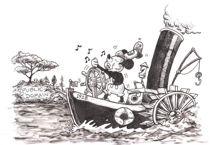 Một cảnh trong phim Steamboat Willie.