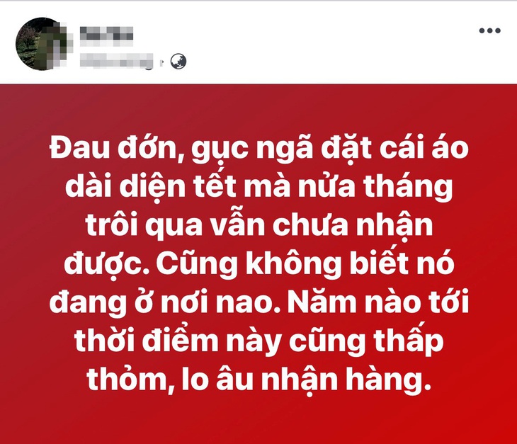 Chị em thấp thỏm chờ nhận hàng - Ảnh: Chụp màn hình