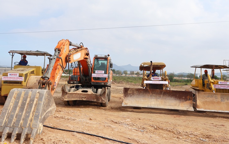 Khu vực thi công nhà máy - Ảnh: LÊ TRUNG