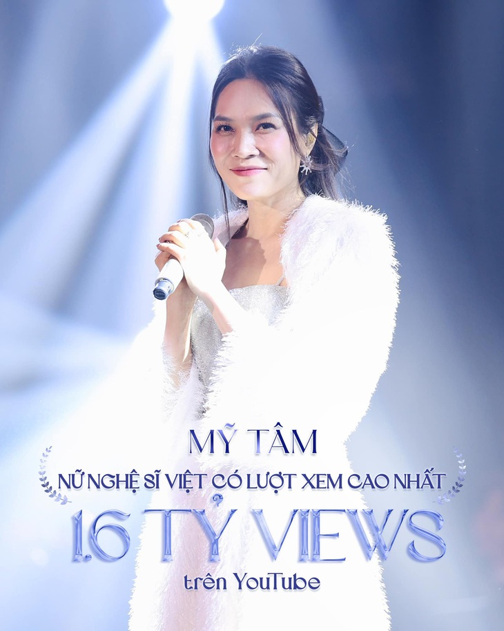Mỹ Tâm là nữ nghệ sĩ Việt có lượt xem cao nhất YouTube- Ảnh 1. Mỹ Tâm là nữ ca sĩ Việt đầu tiên đạt lượt xem cao nhất trên YouTube