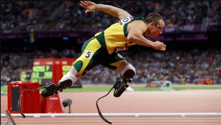 Oscar Pistorius khi còn là VĐV - Ảnh: REUTERS